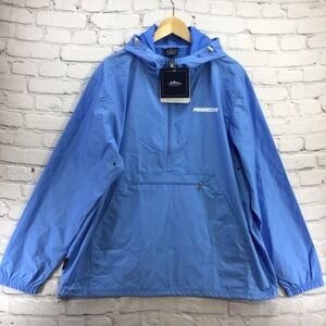 Charlies River Progressive Pack and Go Pullover Rain Jacket Mens Sz XL Blue New